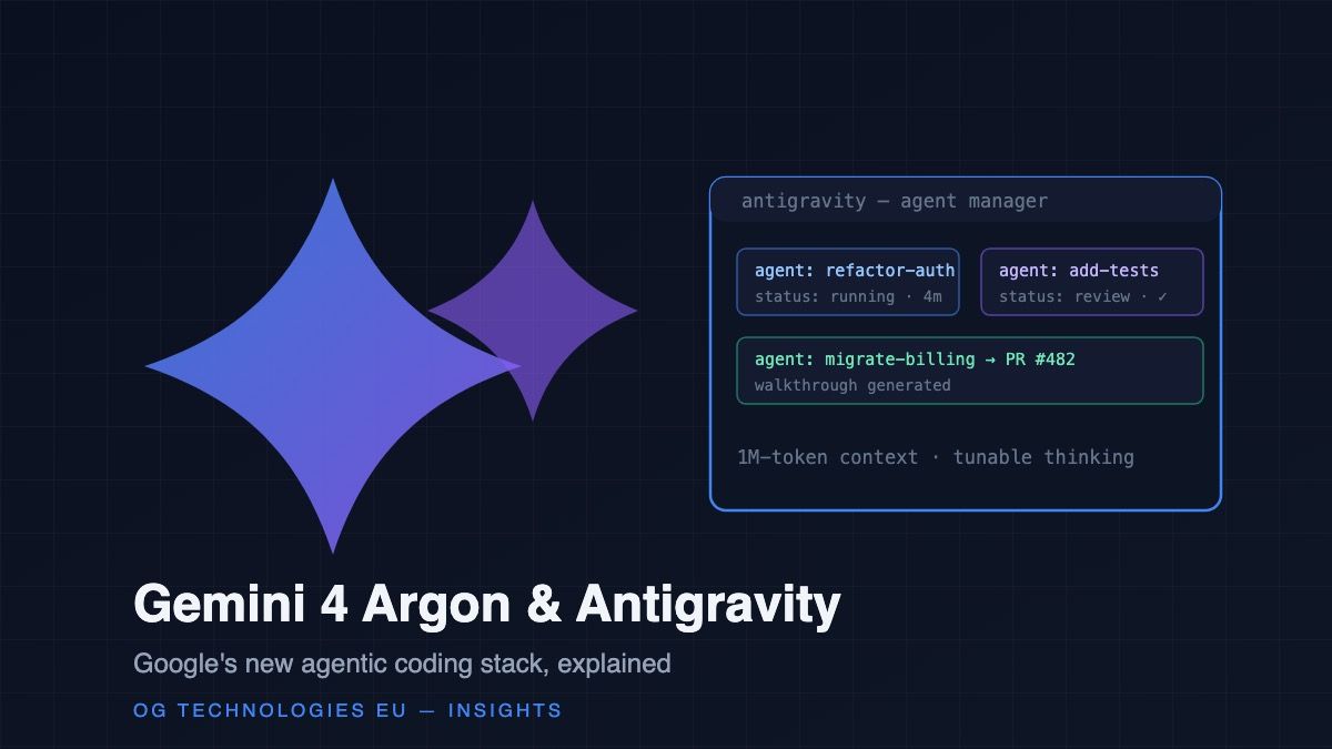 Gemini 4 Argon with the Antigravity agent manager